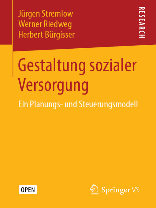 Title details for Gestaltung sozialer Versorgung by Jürgen Stremlow - Wait list
